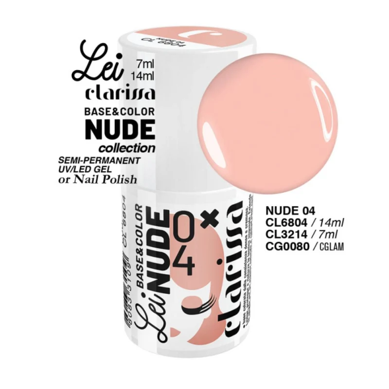 CLARISSA SMALTO SEMIPERMANENTE LEI NUDE 04 7ML CL 3214