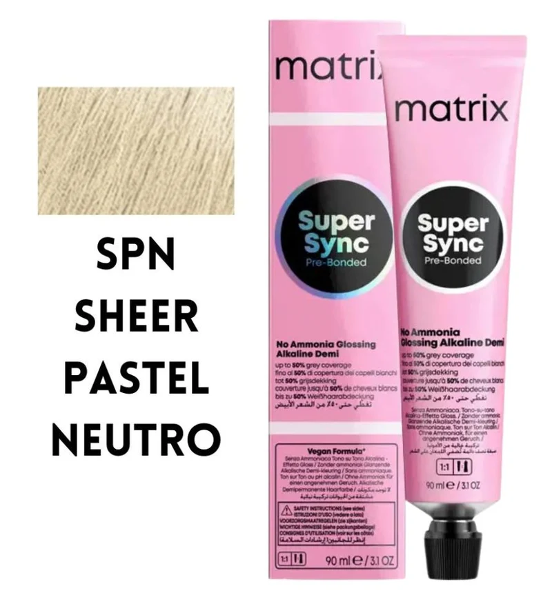 Tintura Super Sync Pre-Bonded Matrix 90ml SPN Sheer Pastel Neutro