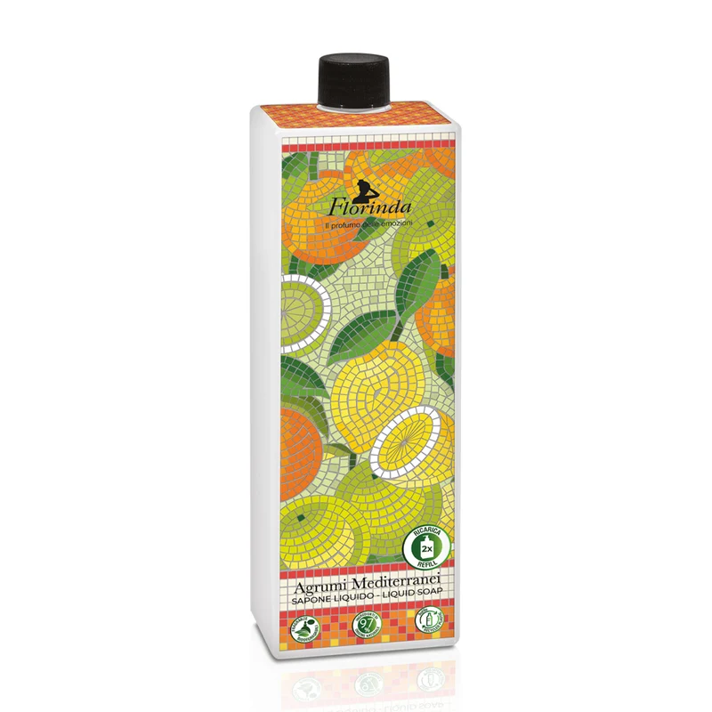La Dispensa Cosmesi Naturale - Florinda - Sapone Liquido Agrumi Mediterranei - Ricarica - 1000 ml