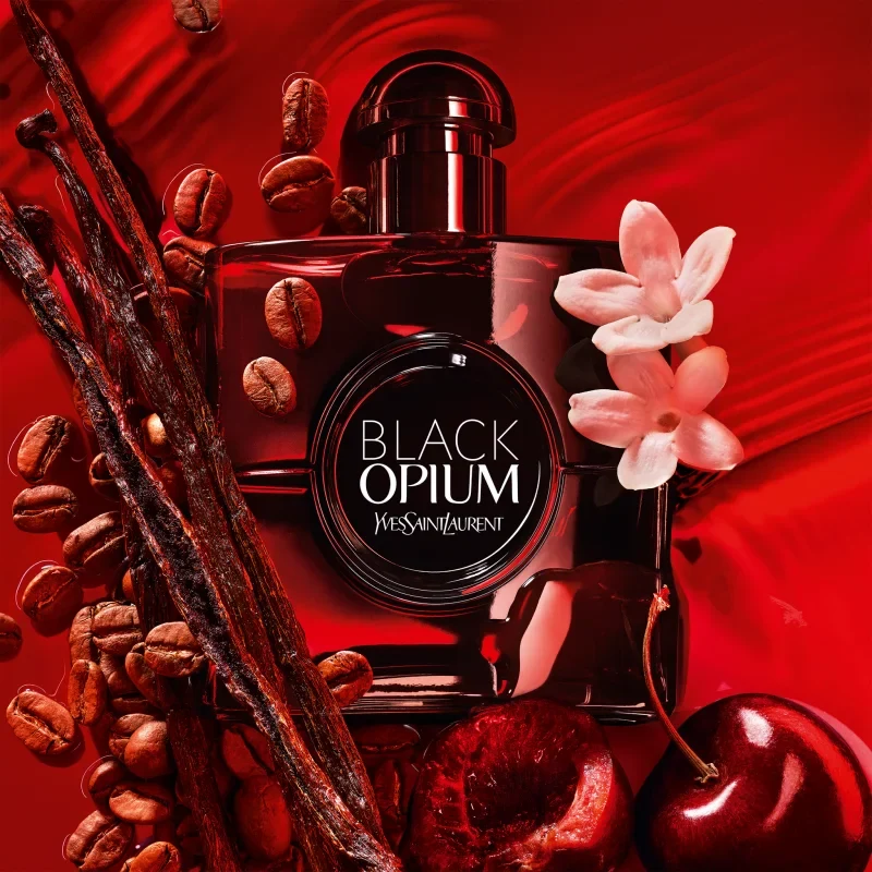 Yves Saint Laurent - Black Opium - Eau De Parfum Over Red