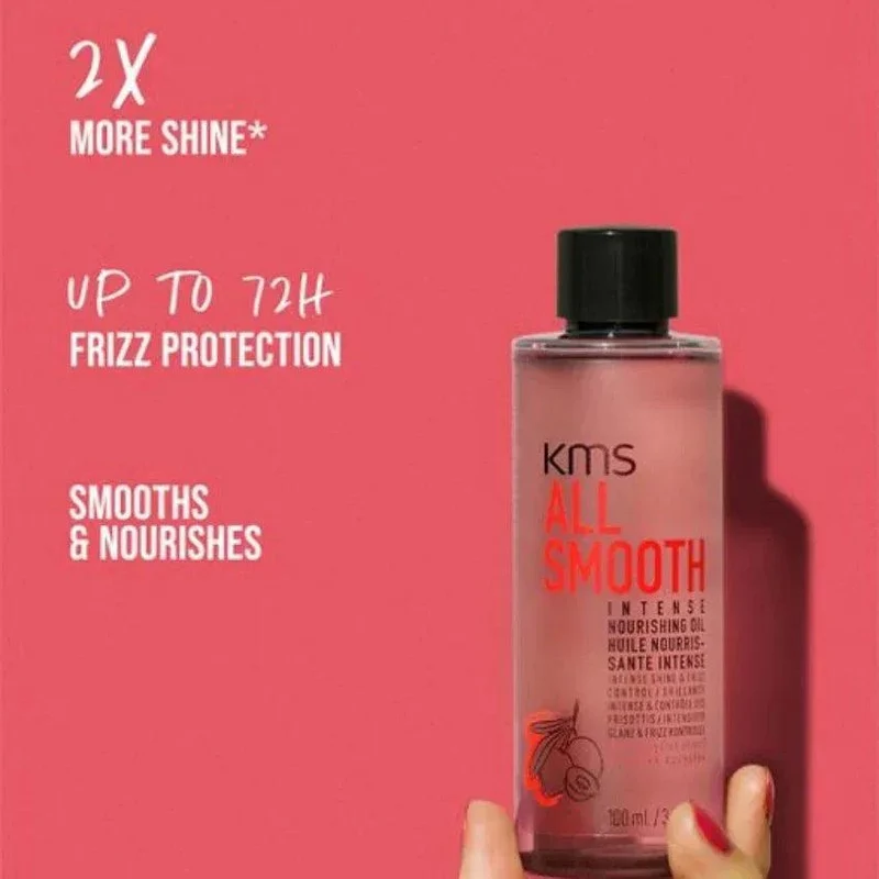 KMS All Smooth - Olio nutriente anticrespo capelli 100ml