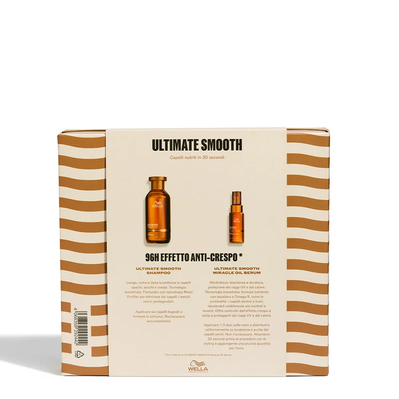 Wella Professionals Ultimate Smooth Cofanetto Spring - Shampoo e Miracle Oil Serum - 250ml + 30ml