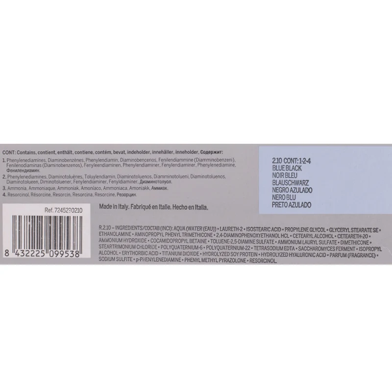 Revlon Professional Revlonissimo Colorcosmetique 2.10 Blue Black 60ml - colorazione permanente