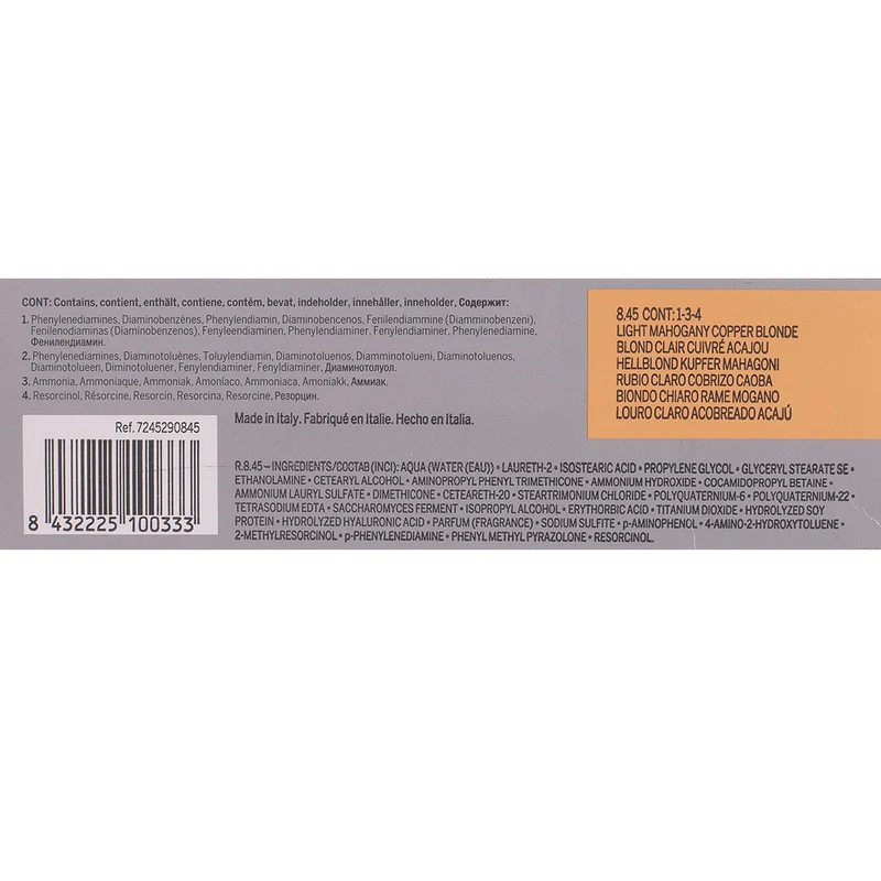 Revlon Professional Revlonissimo Colorcosmetique 8.45 Light Mahogany Copper Blonde 60ml - colorazione permanente