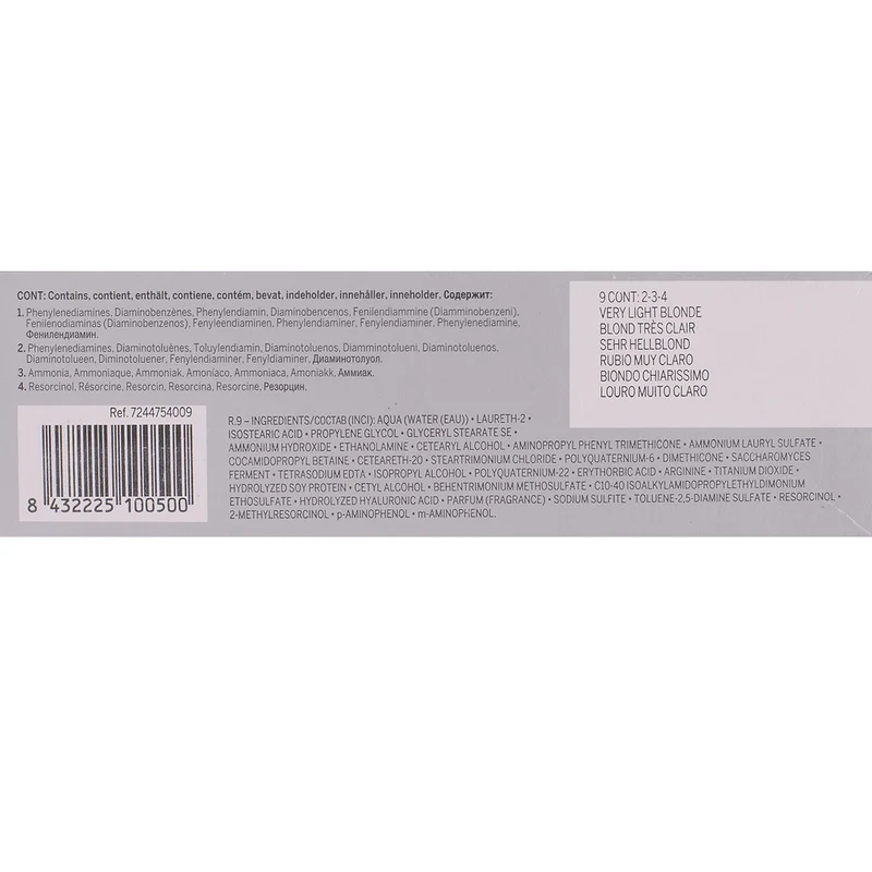 Revlon Professional Revlonissimo Colorcosmetique 9 Very Light Blonde 60ml - colorazione permanente