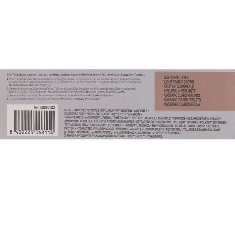 Revlon Professional Colorcosmetique 5.12 Light Pearly Brown 60ml - colorazione permanente