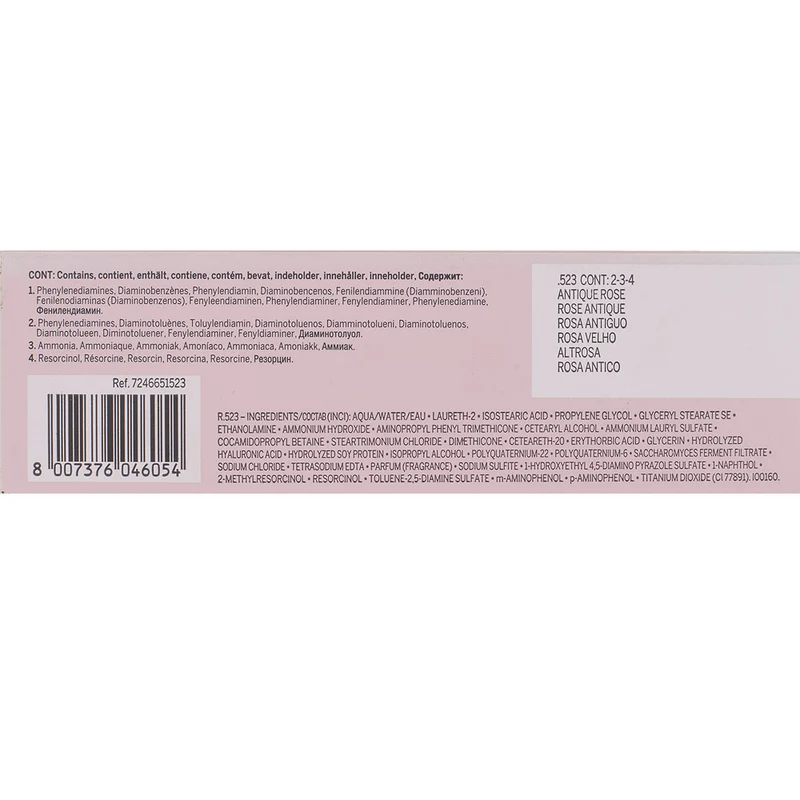 Revlon Professional Revlonissimo Colorcosmetique Satin Effect .523 Antique Rose 60ml - colorazione permanente