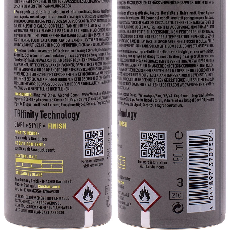 KMS Hair Play Dry Wax 150ml - cera tenuta flessibile
