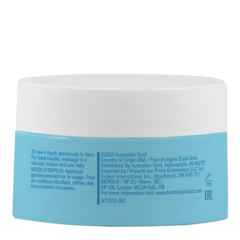 Australian Gold After Sun Face Cream 50ml - doposole idratante viso