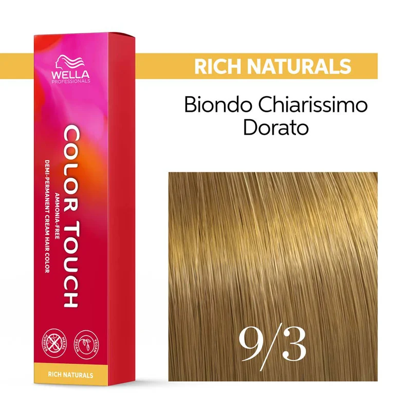 Wella Color Touch Rich Naturals 9/3 Biondo Chiarissimo 60ml - colore semipermanente senza ammoniaca