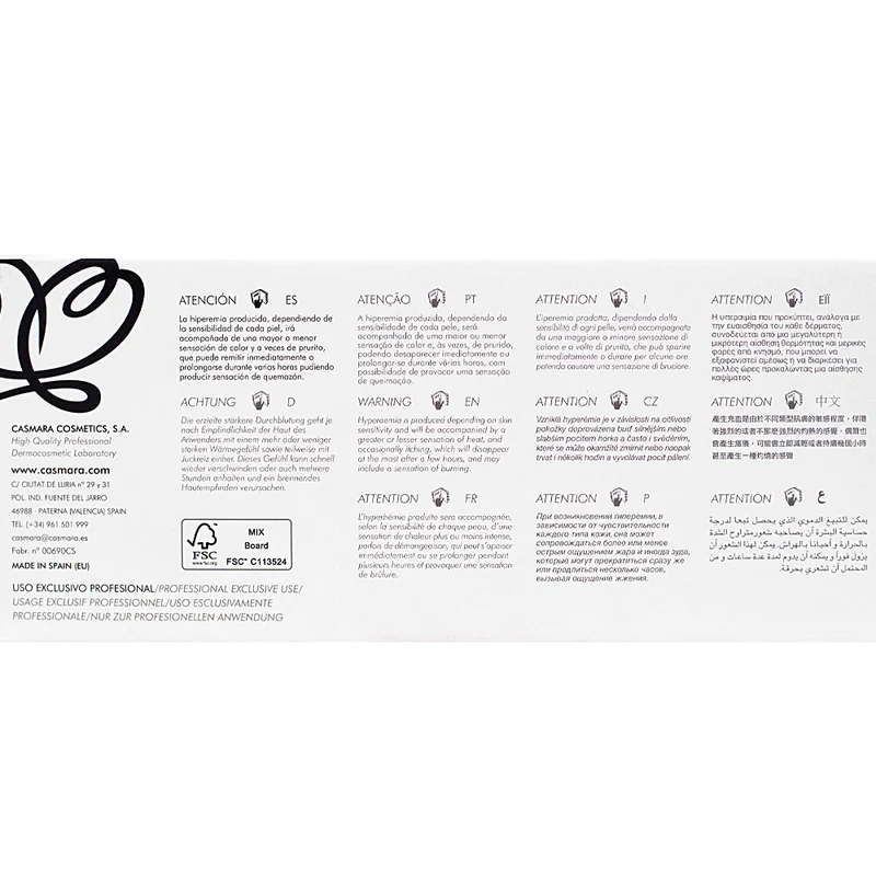 Casmara Algae Peel-Off Body Mask Thermoactive Treatment 4X250ml - trattamento corpo riducente effetto caldo