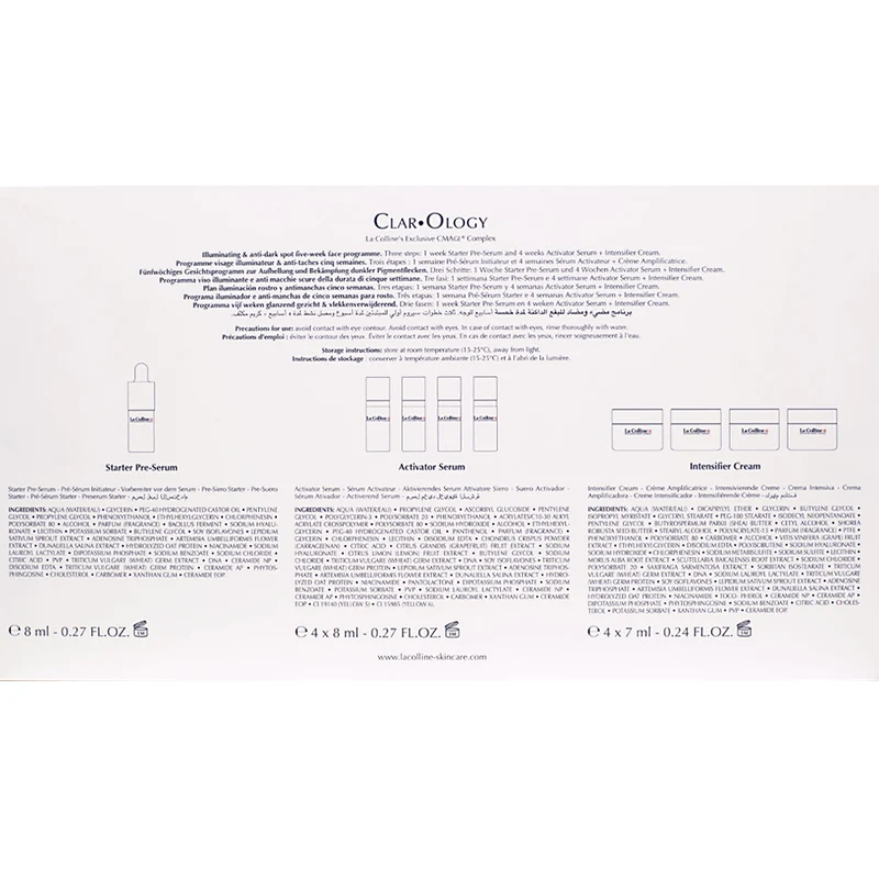 La Colline Clarology Intensive Illuminating Programme- trattamento viso illuminante antimacchie 5 settimane
