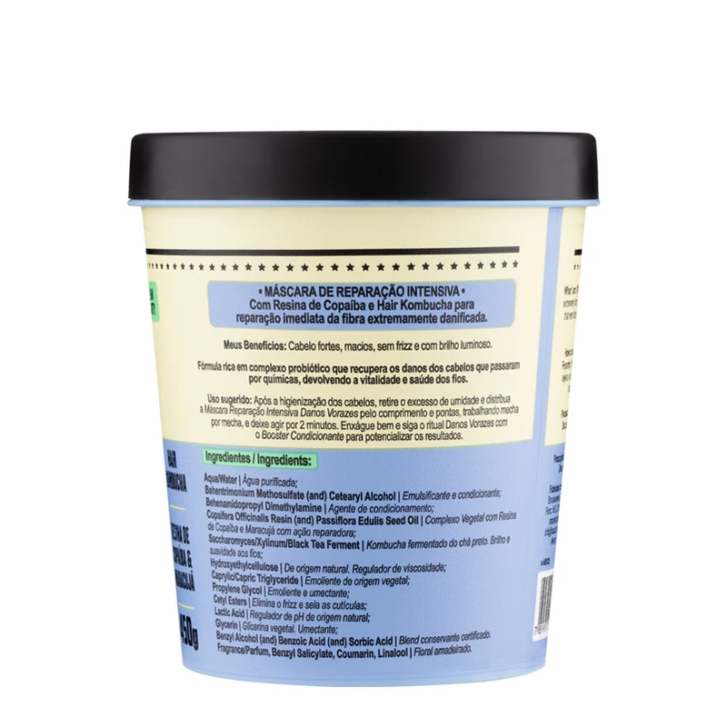 Lola From Rio Danos Vorazes Máscara De Reparação Intensiva 450gr - maschera ristrutturante intensiva