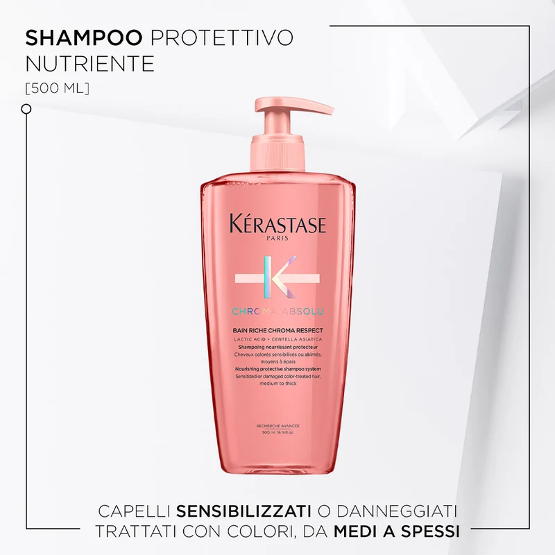 Kerastase Chroma Absolu Bain Riche Chroma Respect 500ml - shampoo protettivo e nutriente
