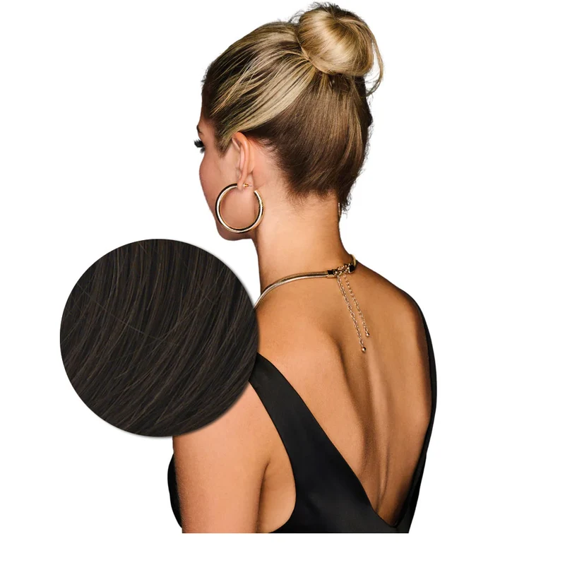 Hairdo Coda Mossa con Clip R6 Castano Medio 69cm