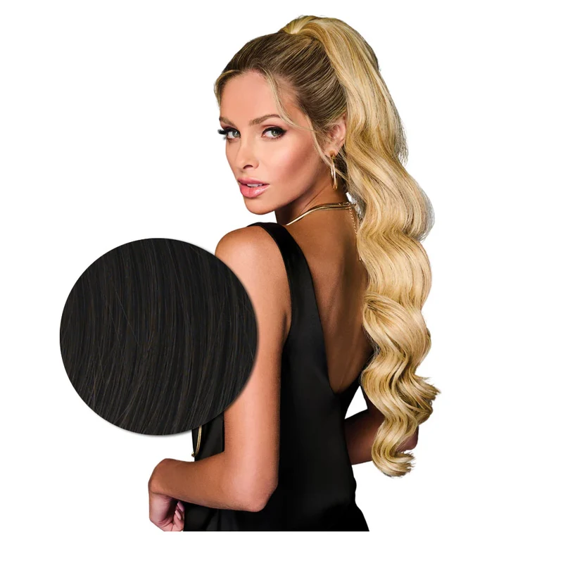 Hairdo Coda Mossa con Clip R4 Castano Scuro 69cm - coda mossa