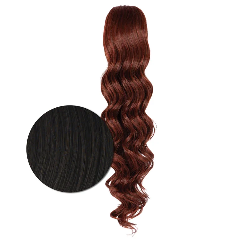 Hairdo Coda Mossa con Clip R4 Castano Scuro 69cm - coda mossa