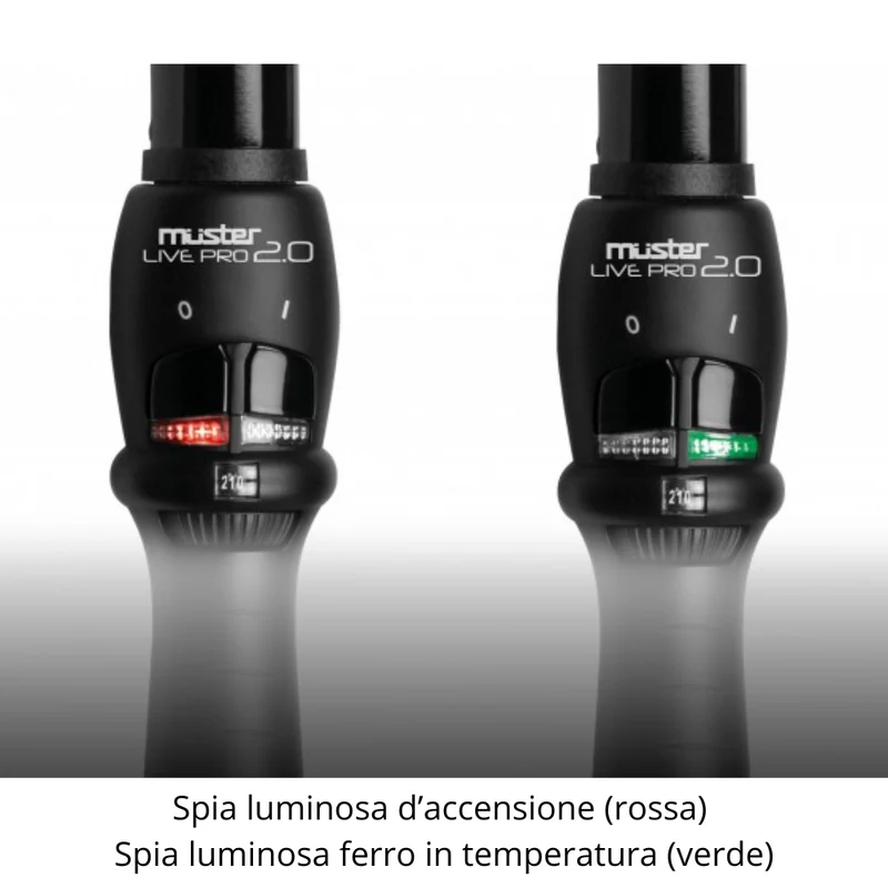 Muster Ferro Arricciacapelli Conico Live Pro 2.0 Onde & Ricci 25cm
