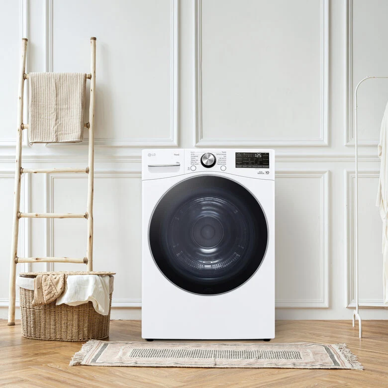 LG RH18U8AVCW Asciugatrice A Libera Installazione 18 Kg, Pompa Di Calore, Dual Inverter, Motore Direct Drive, AI Dry, Wi-Fi, Classe D, Bianca