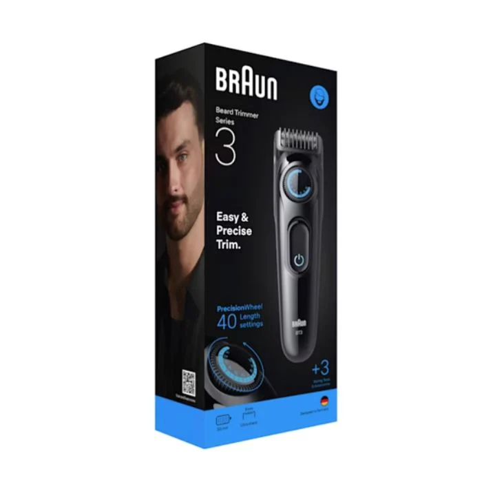 Braun BT3520 Regolabarba Batteria 40 2 cm Nero Blu