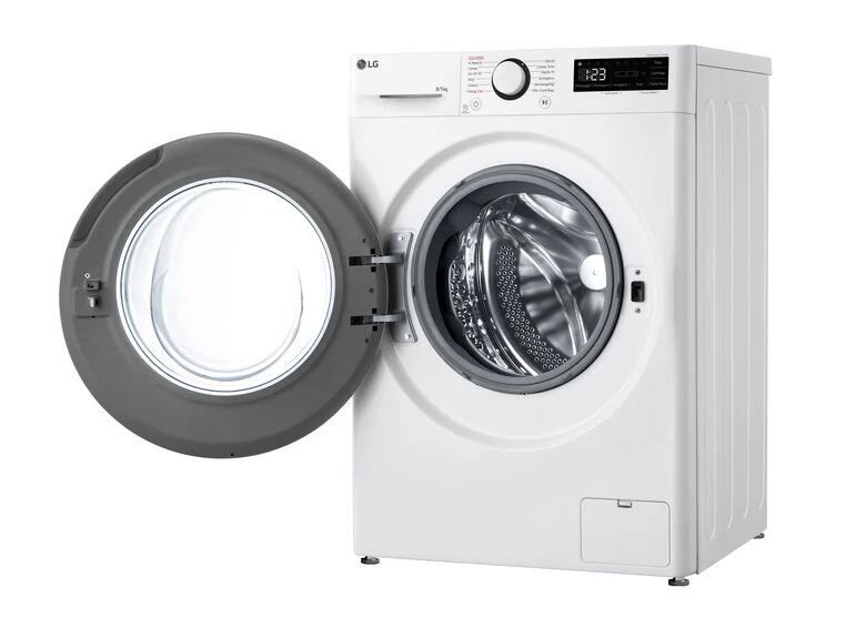 LG D2R3S08NSWW Lavasciuga slim 8/5kg AI DD, Classe E, 1200 giri, AI Wash, Vapore