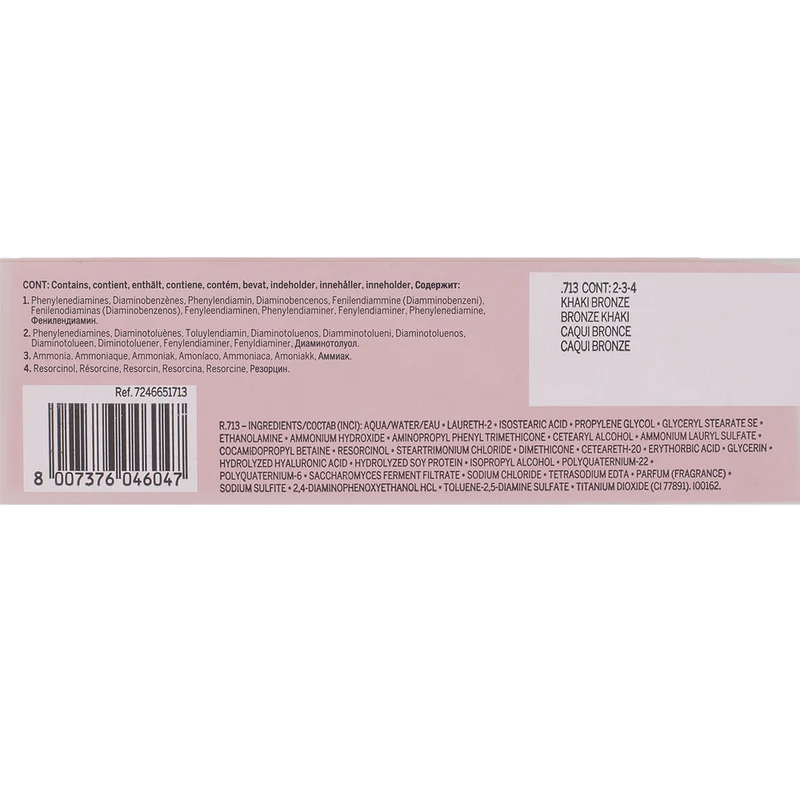 Revlon Professional Revlonissimo Colorcosmetique Satin Effect .713 Khaki Bronze 60ml - colorazione permanente