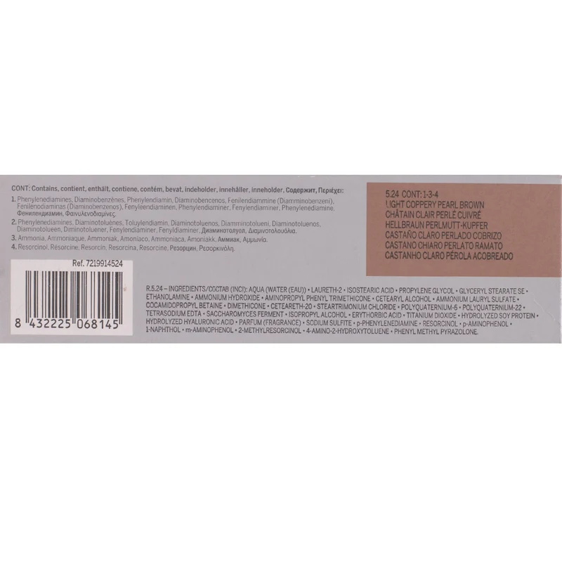Revlon Professional Revlonissimo Colorcosmetique 5.24 Light Coppery Pearl Brown 60ml - colorazione permanente