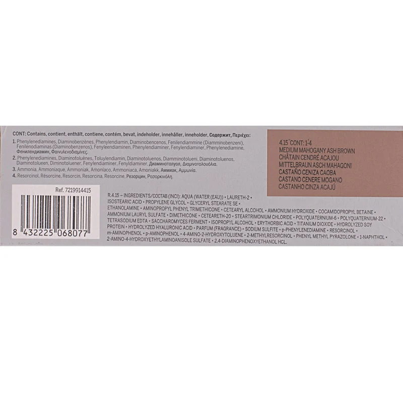 Revlon Professional Revlonissimo Colorcosmetique 4.15 Medium Mahogany Ash Brown 60ml - colorazione permanente
