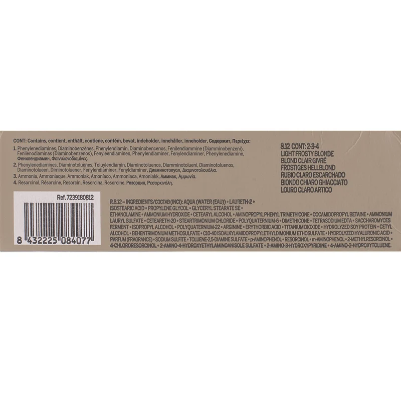 Revlon Professional Revlonissimo Colorcosmetique 8.12 Light Frosty Blonde 60ml - colorazione permanente