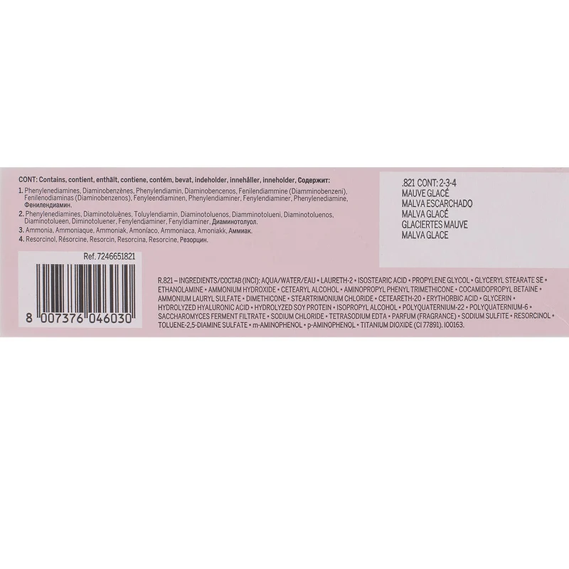 Revlon Professional Revlonissimo Colorcosmetique Satin Effect .821 Mauve Glacè 60ml - colorazione permanente