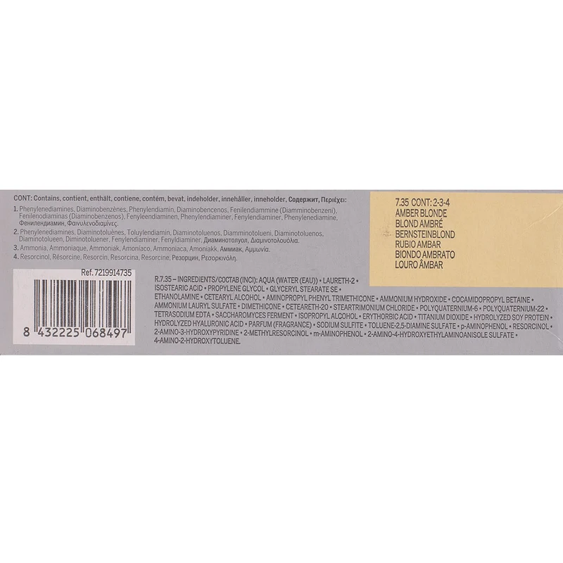 Revlon Professional Revlonissimo Colorcosmetique 7.35 Amber Blonde 60ml - colorazione permanente