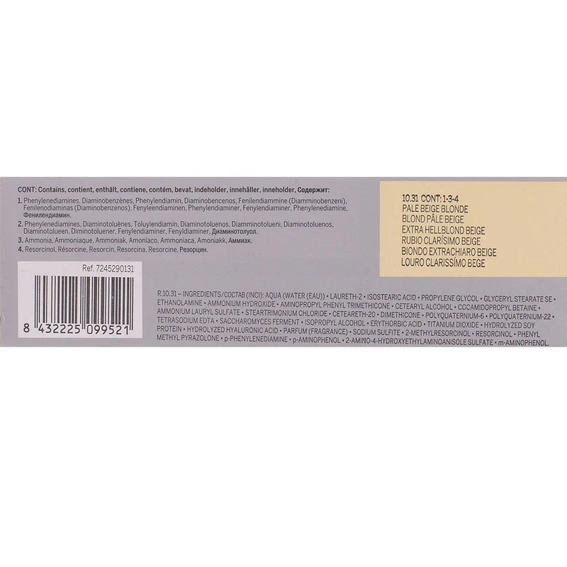 Revlon Professional Revlonissimo Colorcosmetique 10.31 Pale Beige Blonde 60ml - colorazione permanente