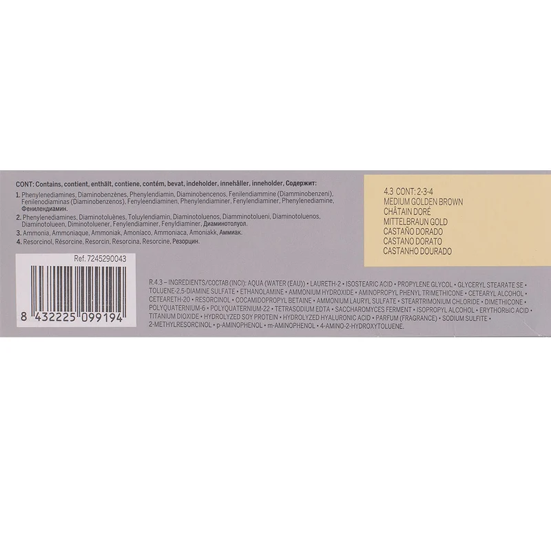 Revlon Professional Revlonissimo Colorcosmetique 4.3 Medium Golden Brown 60ml - colorazione permanente