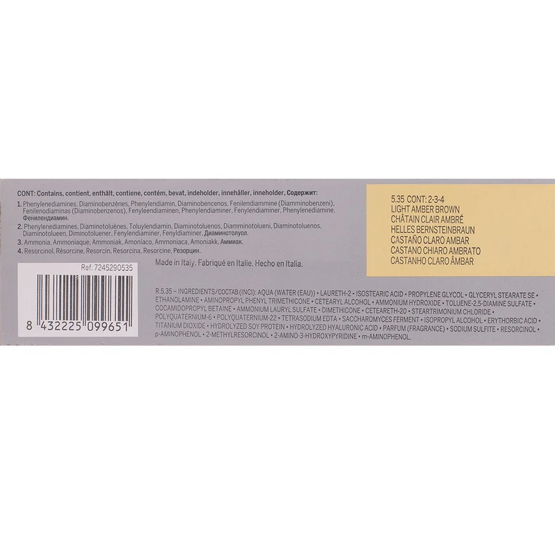 Revlon Professional Revlonissimo Colorcosmetique 5.35 Light Amber Amber Brown 60ml - colorazione permanente