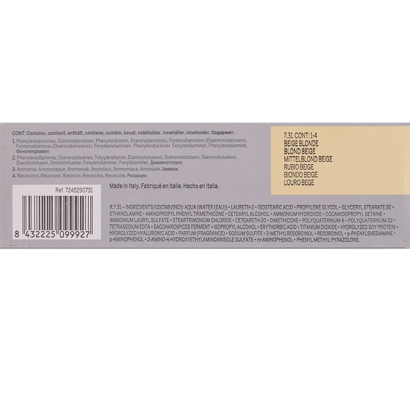 Revlon Professional Revlonissimo Colorcosmetique 7.31 Beige Blonde 60ml - colorazione permanente
