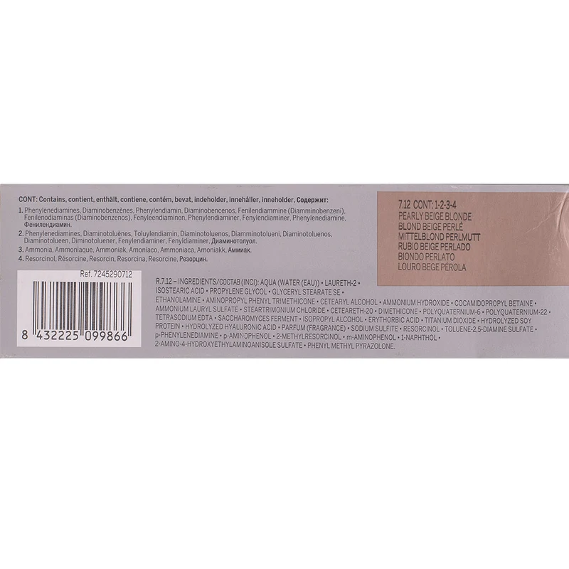 Revlon Professional Revlonissimo Colorcosmetique 7.12 Pearly Beige Blonde 60ml - colorazione permanente