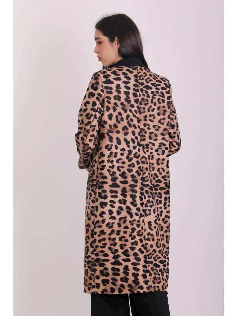 CAPPOTTO LUNGO FANTASIA LEOPARDATA - TAGLIA M