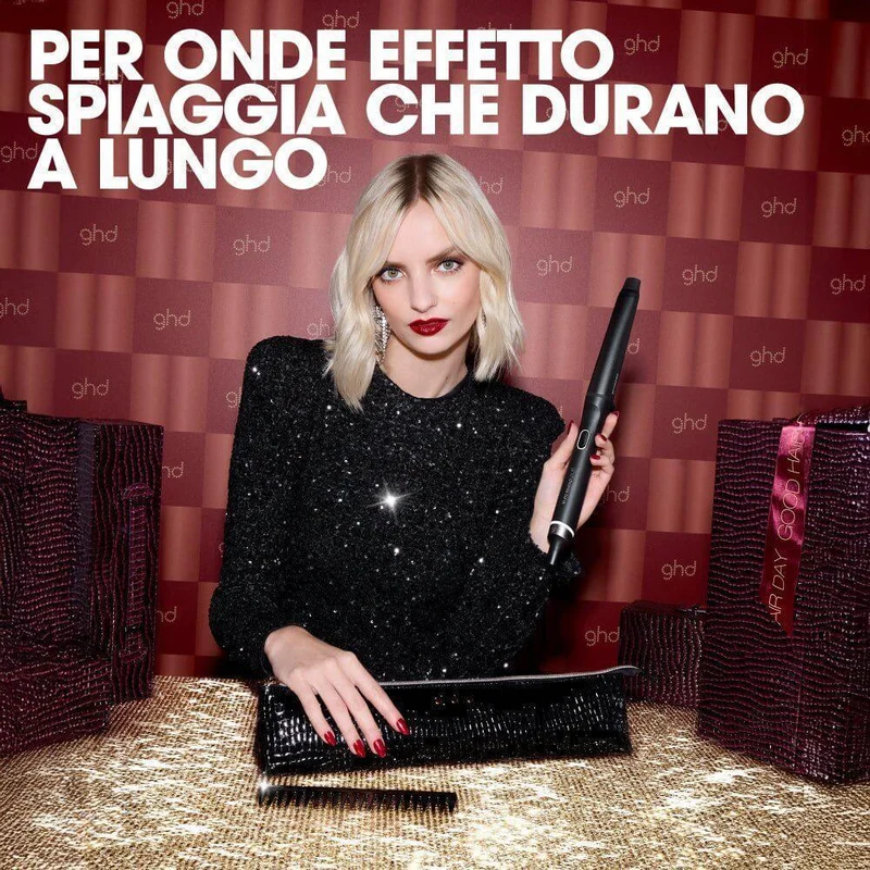 GHD Chronos Curve Conical 28-23mm - set regalo ferro e pettine