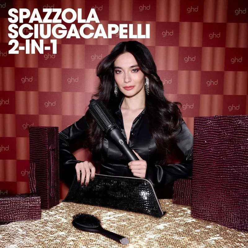 GHD Duet Blowdry + Oval Dressing Brush - set regalo spazzola asciugacapelli e spazzola