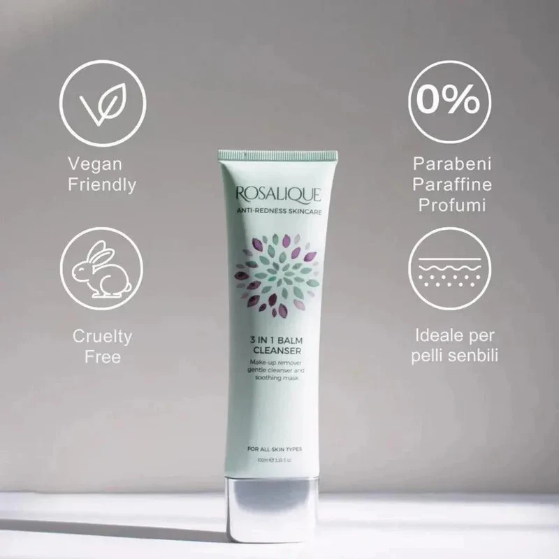 Rosalique 3 in 1 Balm Cleanser balsamo detergente viso 100ml