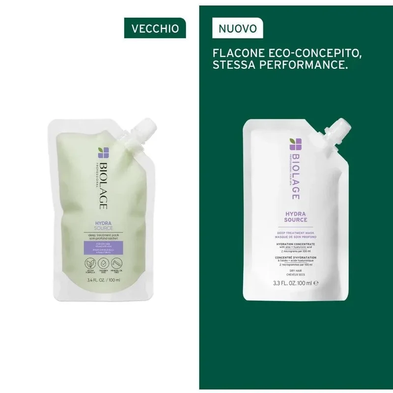 Biolage Hydra Source Deep Treatment Pack maschera capelli secchi 100ml