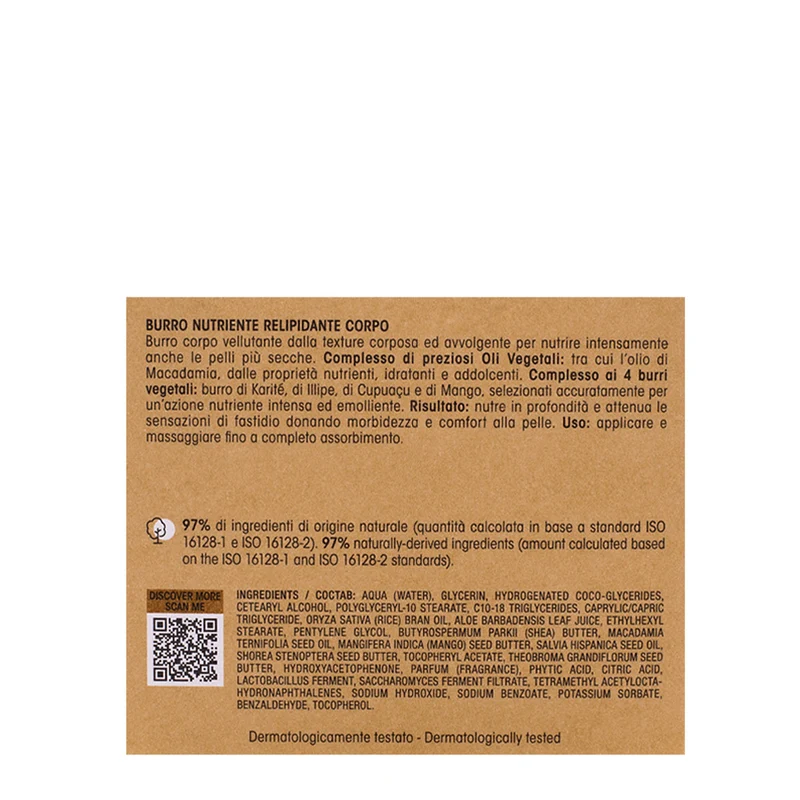 Olos Mondo Nutriente Burro Relipidante Corpo 250ml