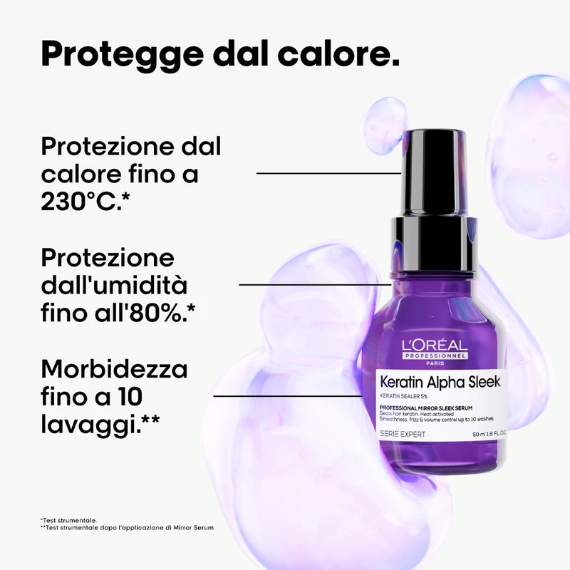 L'Oreal Professionnel Paris Serie Expert Keratin Alpha Sleek Serum 50ml - siero disciplinante anticrespo