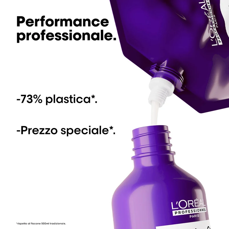 L'Oreal Professionnel Paris Serie Expert Keratin Alpha Sleek Shampoo Refill 500ml - shampoo disciplinante anticrespo
