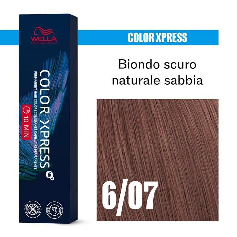 Wella Color Xpress 6/07 Biondo Scuro Naturale Sabbia 60ml - colore permanente rapido