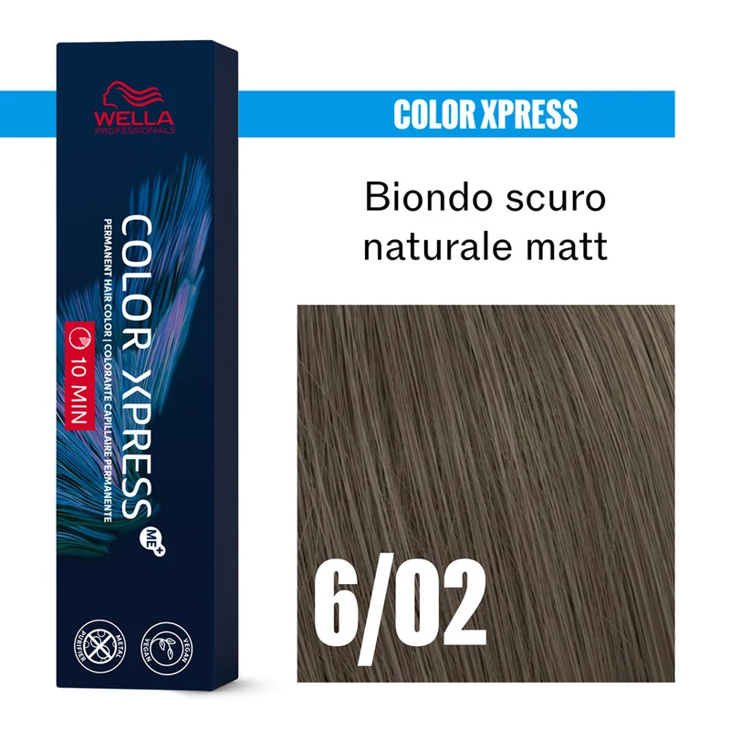 Wella Color Xpress 6/02 Biondo Scuro Naturale Matt 60ml - colore permanente rapido
