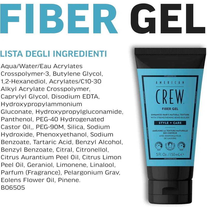 American Crew Fiber Gel 150ml - gel modellante