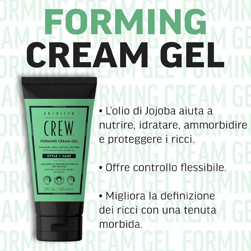 American Crew Forming Cream Gel 150ml - gel ricci definiti