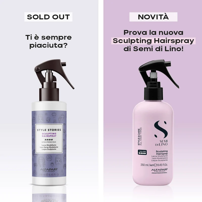 Alfaparf Milano Semi Di Lino Style&Care Sculpting Hairspray 250ml - lacca modellante
