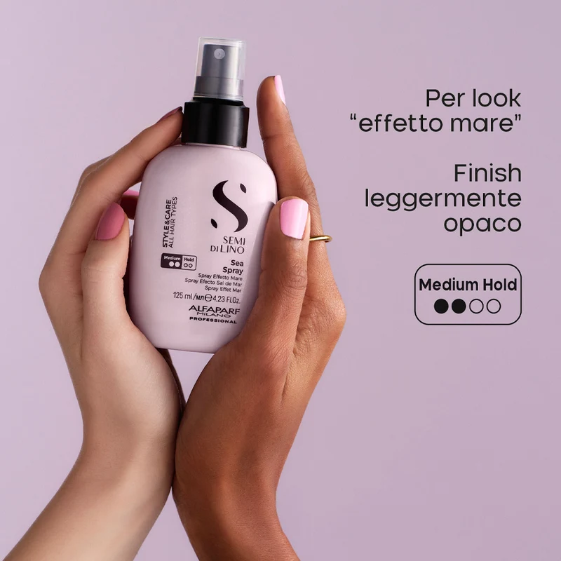 Alfaparf Milano Semi Di Lino Style&Care Sea Spray 125ml - spray al sale tenuta media